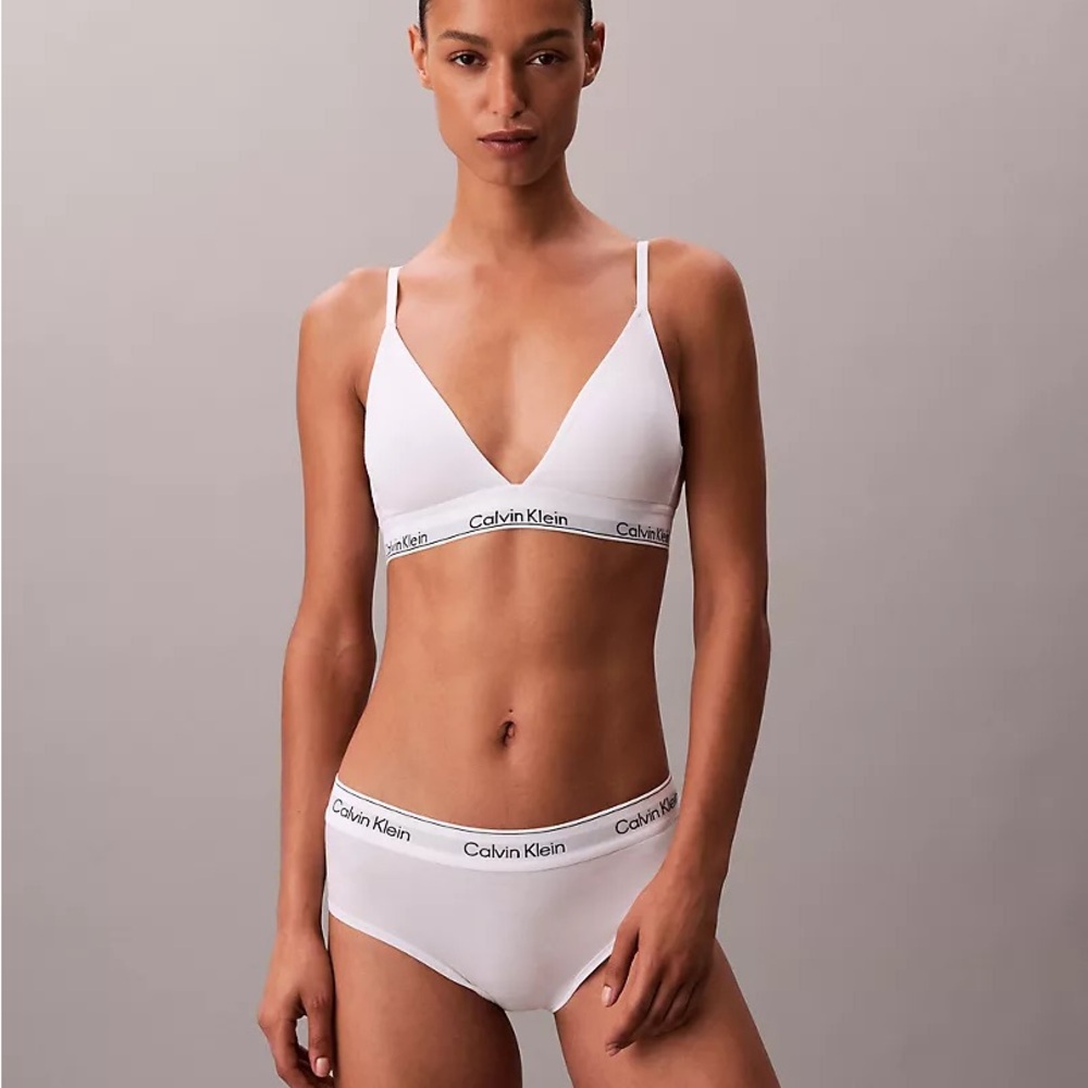 Calvin Klein White Triangle Bralette